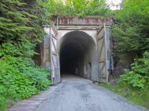 long tunnel along the John Wayne Trail